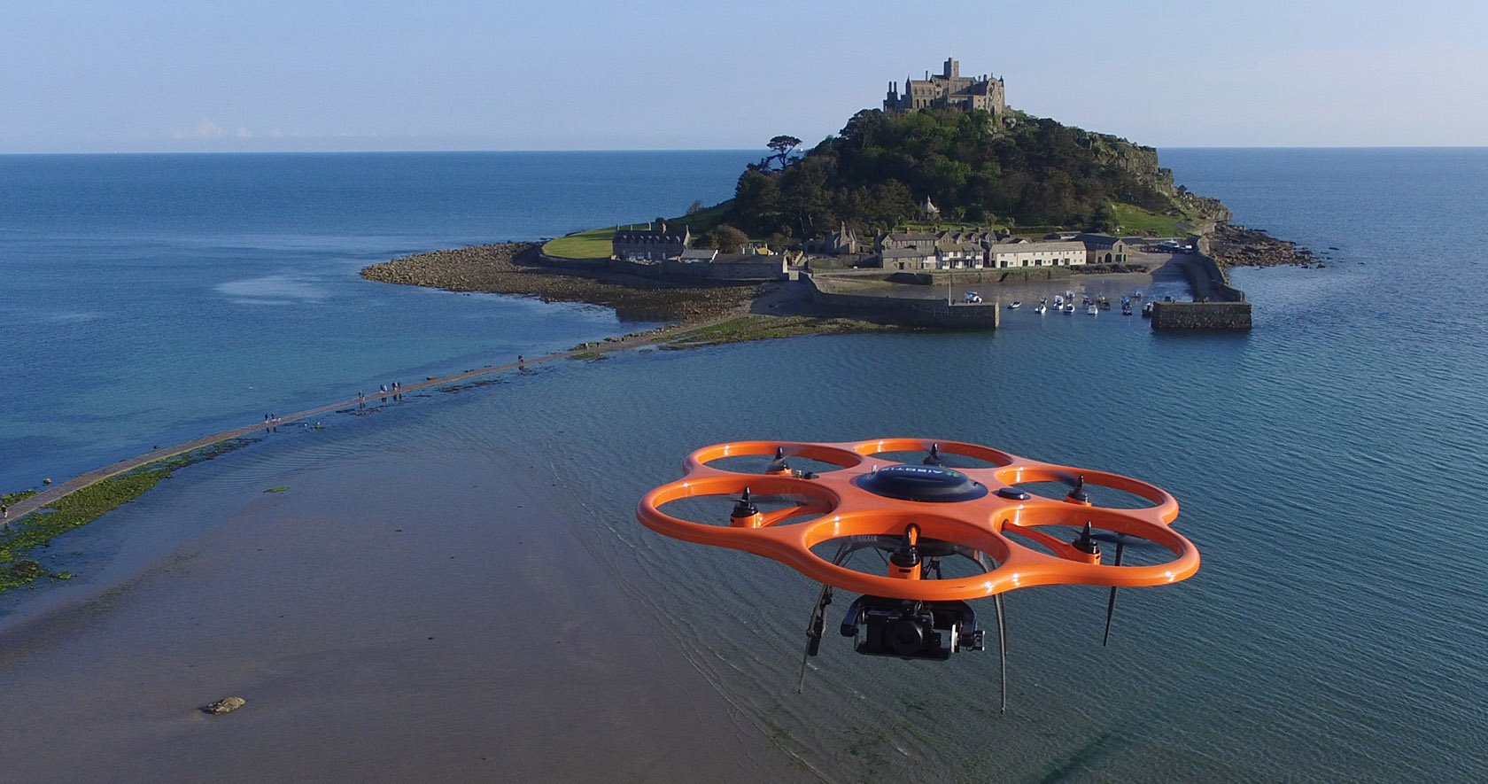 mapping st michaels mount with the aibot x6 UAV